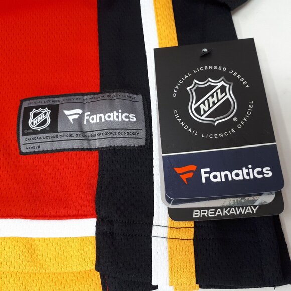 NWT Fanatics Calgary Flames NHL Hockey Home Jersey Red Blank Womens Ladies Size - Picture 8 of 10